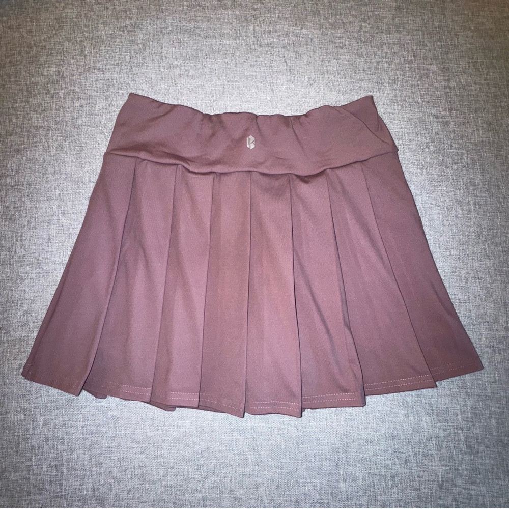La Kottee Chic Mauve Skater Pleated Mini Skirt Skort - Picture 5 of 13